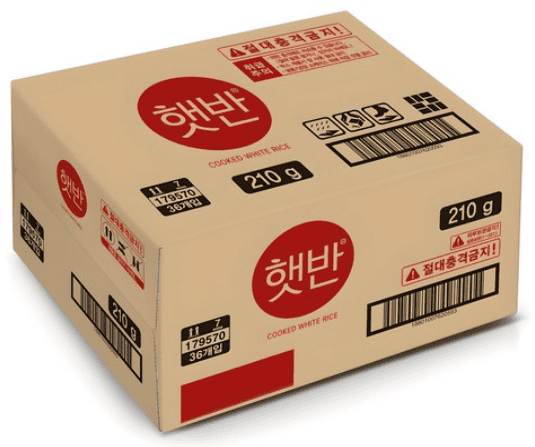 CJ 햇반 백미밥 36개입 패키지