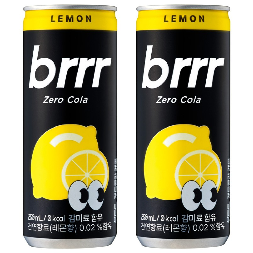 부르르 제로 콜라 250 (레몬향), 250ml, 60개