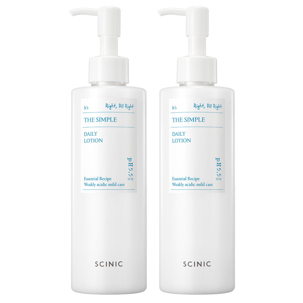 싸이닉 더 심플 데일리 약산성 비건로션 300ml 저자극+보습+진정 2개, 2개, 300ml