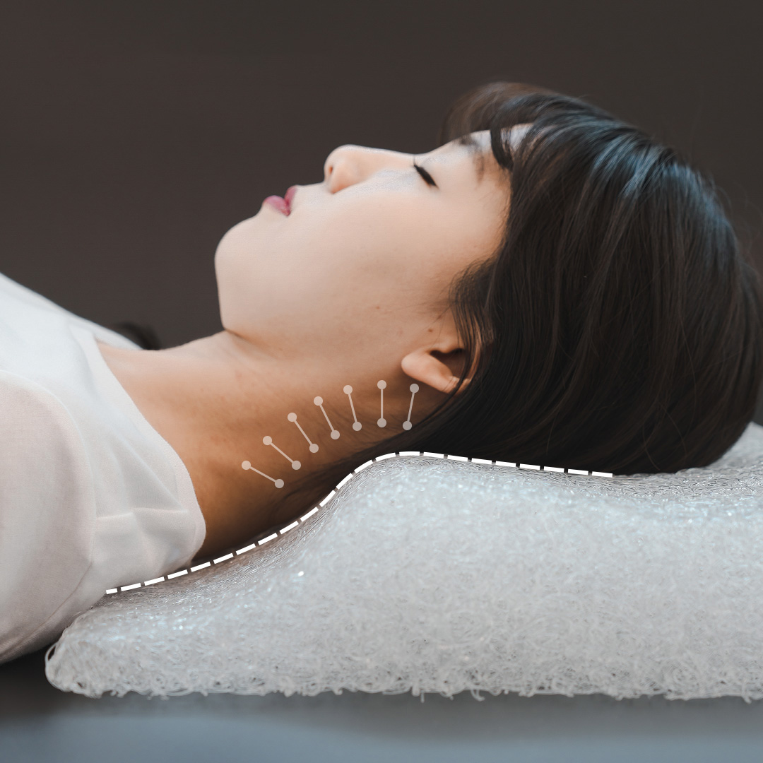 브레인슬립 넥핏 (커버 포함) 목디스크 거북목 일자목 경추 베개, 1개, 클라우드 화이트