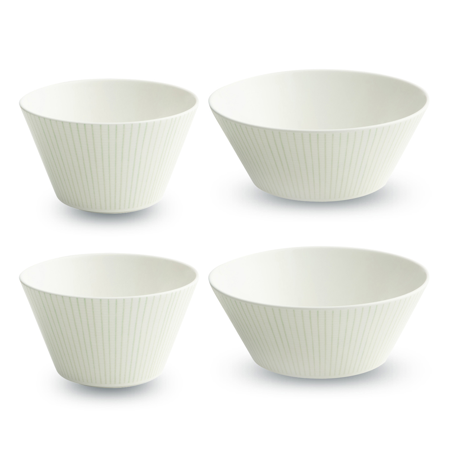한국도자기 식기세트, 라임, 공기(2P) + 대접(2P), 1세트
