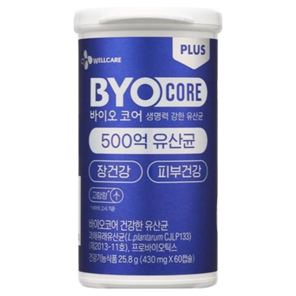 500억 부자유산균 CJ 바이오코어 건강한 생유산균 고함량 특허유산균, 3개, 60정