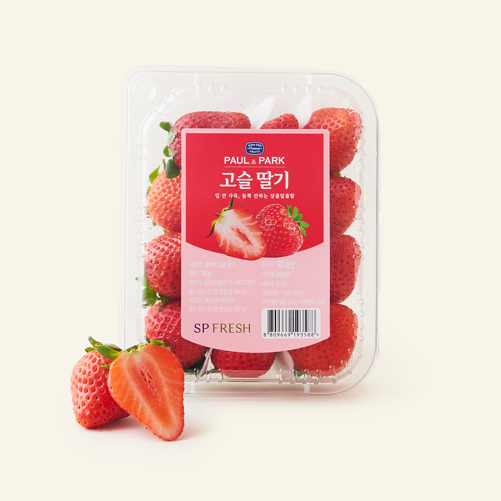[로켓프레시] 폴앤박 고슬 딸기, 1개, 250g