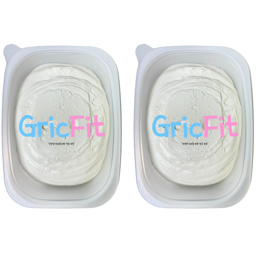 그릭핏 더진한 무가당 대용량 꾸덕한 수제그릭요거트 플레인, 1kg, 2개