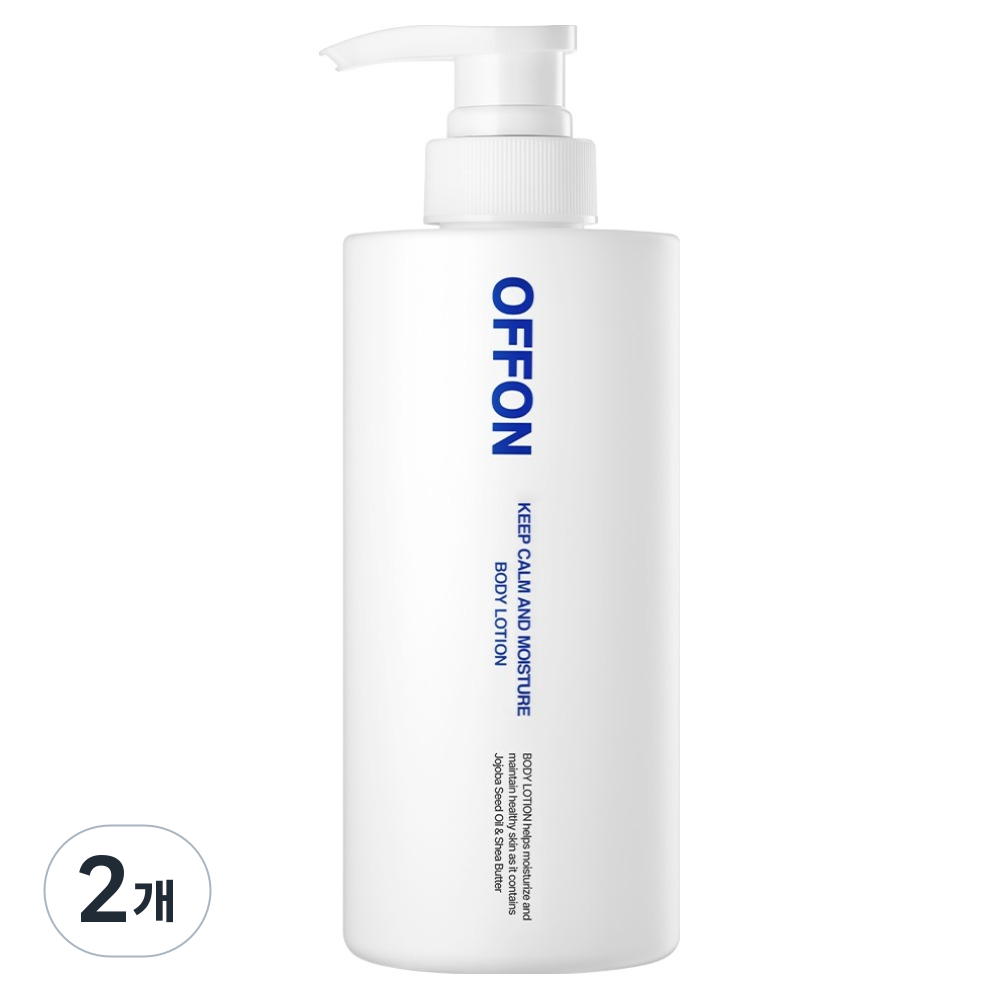 오프온 킴 캄 앤드 모이스처 바디로션 플로럴 머스크향, 500ml, 2개